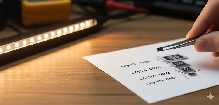 نحوه خواندن مقاومت SMD